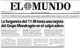 Portada de El Mundo