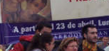 Fecha en la pancarta de los fan�ticos